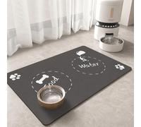 Dog Mat for Bowls, Non-Slip Dog Feeding Mat, Protects Floors & Keeps Bowls in Place, Waterproof Pet Food Mat for Mess-Free Feeding, Perfect for Kitchen or Dining Room