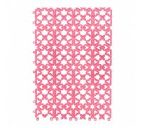 Dog Mat, Modular Drainage, Heart Pink 30x20cm | Slip-Resistant Surface, Pet Toilet Mat, Beneath Workbenches, For Animal Shelters