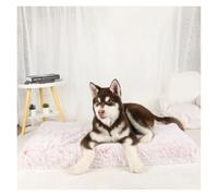 Dog Mat Pet Bed Warm Accessories Beds For Dogs Medium Large Plush Washable Kennel Small Cats Basket Sofa Puppy & Furniture Big(Pink,100x60cm)
