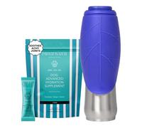 Dog Mate 800ml Insulated Stainless Steel Pet Water Bottle with Bowl