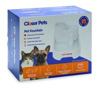 Dog Mate Drinking Fountain 335 White For Dogs - 2L, Quiet, Dishwasher Safe