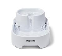 Dog Mate Large Pet Water Fountain for Dogs and Cats, 6 Litre Drinking Fountain - White