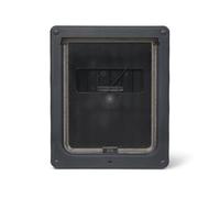 Dog Mate Lockable Medium Dog Door (215G) - Flap for Medium Dogs and Large Cats, for UPVC, wall and wood, Securely Designed for your Pets, Grey