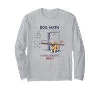 Dog Math Fail Golden Retriever Funny Engineering Physics Dog Long Sleeve T-Shirt