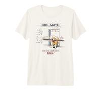 Dog Math Fail Golden Retriever Funny Engineering Physics Dog Premium T-Shirt