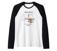Dog Math Fail Golden Retriever Funny Engineering Physics Dog Raglan Baseball Tee