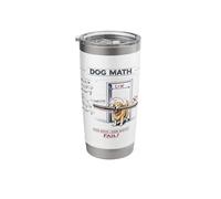 Dog Math Fail Golden Retriever Funny Engineering Physics Dog Stainless Steel Insulated Tumbler