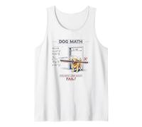 Dog Math Fail Golden Retriever Funny Engineering Physics Dog Tank Top