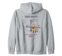 Dog Math Fail Golden Retriever Funny Engineering Physics Dog Zip Hoodie