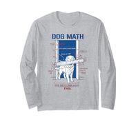 Dog Math Fail Golden Retriever Funny Physics Engineering Dog Long Sleeve T-Shirt