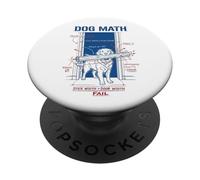 Dog Math Fail Golden Retriever Funny Physics Engineering Dog PopSockets Adhesive PopGrip