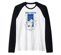 Dog Math Fail Golden Retriever Funny Physics Engineering Dog Raglan Baseball Tee