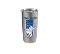 Dog Math Fail Golden Retriever Funny Physics Engineering Dog Stainless Steel Insulated Tumbler