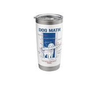 Dog Math Fail Golden Retriever Funny Physics Engineering Dog Stainless Steel Insulated Tumbler