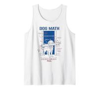 Dog Math Fail Golden Retriever Funny Physics Engineering Dog Tank Top