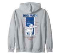 Dog Math Fail Golden Retriever Funny Physics Engineering Dog Zip Hoodie