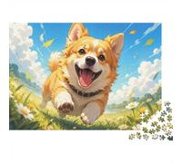 Dog Meadow Sky Jigsaw Puzzle, 1000 Pcs Indoor Adult Game | 52x38cm Cardboard, Brain Workout, Tight Puzzle Fit, Art Admirers, Stress Reduction
