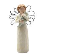 Dog Memorial Angel Figurines Dog Friendship Remembrance Gifts Pet Loss Gifts Sculpted Hand-Painted Pet Figures Willow Tree for Dog Lovers Keepsake Home Decor (Cat)