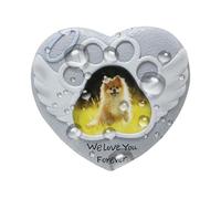 Dog Memorial for Loss of Dog, Dog Memorial | Love Heart Memorial for Loss of Dog, Resin Memory Stone, Grave Marker Mourning for the Garden Outdoor