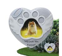 Dog Memorial for Loss of Dog, Dog Memorial - Love Heart Sympathy for Losing the Dog - Resin Memory Stone, Grave Marker Mourning for the Garden Outdoor