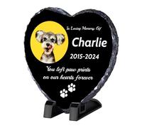 Dog Memorial Gifts for Loss of Dog, Personalised Pet Memorial Picture Frame Plaque, Dog Memorial Stone, Pet Loss Gifts, Cat Memorial Gifts, Gifts for Cat Lovers, Cemetery Decorations for Grave