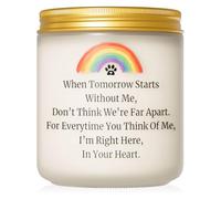 Dog Memorial Gifts for Loss of Dog, Pet Memorial Gifts, Sympathy Gift for Pet Loss with Poem, Rainbow Bridge Remembrance Candle, Passed Away Condolence Present for Pet Lovers, Cat Dog Grief Keepsake
