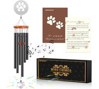 Dog Memorial Gifts for Loss of Dog, Pet Memorial Suncatcher Wind Chime, Loss of Pet Sympathy Gift, Remembrance Gift in Memory of Dog Cat, Bereavement Gifts(28 inch