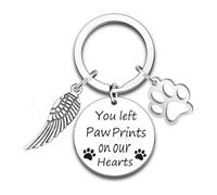 Dog Memorial Gifts for Loss of Pets Dog Cat Gift Dogs Sympathy Keyring Gift for Pet Passing Away Present In Memory of Dogs Gifts Remembrance Present for Pet Memorial Jewelry