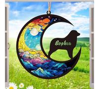 Dog Memorial Ornament,Personalized Name and Dog Breed,Gift for Dog Lovers Grieving the Loss of a Pet Ornament,5.4 Inch Colorful Acrylic Ornament