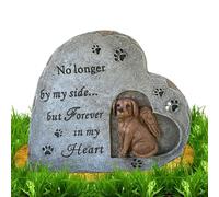 Dog Memorial, Pet Memorial Garden Stone, Heart-shaped Dog Loss Of Pet Sympathy, Pet Memorial Garden Stone For Cemetery -Garden Backyard