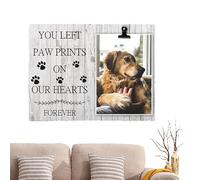 Dog Memorial Picture Frame - Wooden Dog Memorial Picture Frames for Dogs That Passed | Sympathy Photo Keepsake Cat Dog Pet Loss Gift for A Grieving Friend