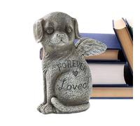 Dog Memorial Statue - Grave Marker Statue | Pet Loss Gift, Weatherproof Remembrance, Bereavement For Garden Balcony Office Bookshelf Or Outdoor Burial