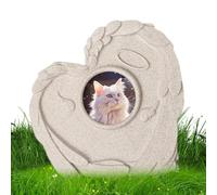 Dog Memorial Stone, Lost Dog Memorial Stone | Lost Dogs Condolences Display, Resin Dog Memorial Stone with Photo Frame, the Lost Pet, Pet, Cat