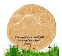 Dog Memorial Stone, Pet Memorial Garden Stone - Vista Pet Tombstone Paw Prints - Exquisite Resin Dog for Dogs, Pets, Dogs, Cats, Cemetery Decoration, Lost Loved