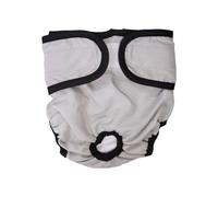 Dog Menstrual Pants Adjustable Fastener Tape Washable Cotton Crotch Pet Physiological Pants Sanitary Diaper(Gris,L)