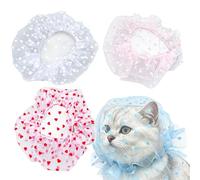 Dog Mesh Head Net 4 Pieces Adjustable Anti-Pickup Mesh Cover