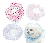 Dog Mesh Head Net 4 Pieces Anti-Pickup Adjustable Mesh Head Cover