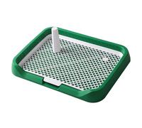 Dog Mesh Potty Tray Toilet Small Puppy Indoor Pee Pad Holder, Poodles Training Tray Bathroom, Yorkie Pet Pads Holder for Small Medium Puppies (Green)