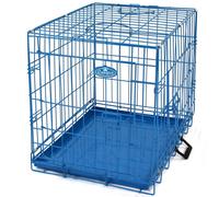Dog Metal Training Cage in Blue 24in
