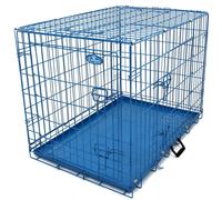 Dog Metal Training Cage in Blue 30in 21426