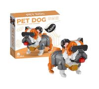 Dog Micro Building Block Set,Animal Building Blocks Set Creative Diy Construction Toys Figure Decor Building Toys Birthday Gifts For Boys Girls Animals Toys Gifts For Boys Girls Adult (Bulldog)