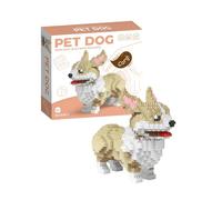 Dog Micro Building Block Set,Animal Building Blocks Set Creative Diy Construction Toys Figure Decor Building Toys Birthday Gifts For Boys Girls Animals Toys Gifts For Boys Girls Adult (Corgi)