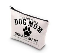 Dog Mom Cosmetic Makeup Bag The Tortured Dog Mom Department Gifts Dog Lover Gifts Dog Mom Canvas Zipper Pouch (Dog Mom UK)