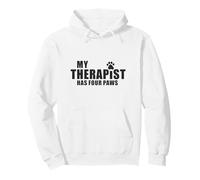 Dog Mom Dad Therapy Pet Lover - My Therapist Has Four Paws Pullover Hoodie