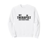 Dog Mom Dad Therapy Pet Lover - My Therapist Has Four Paws Sweatshirt
