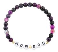 Dog Mom Gifts for Women Who Love Dogs Dog Memorial Gifts Lost Dog Memorial Gifts Dog Bracelets Dog Mom Gifts Gifts for Dog Lovers, S, Gemstone, white agate
