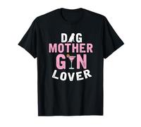 Dog Mom Gin Lover Funny Cocktail Design for Canine Owners T-Shirt