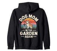 Dog Mom In The Garden Again Retro Zip Hoodie