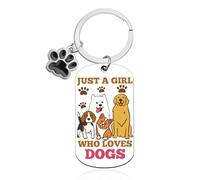 Dog Mom Keychain Gifts for Women Dog Lovers/Owners Gifts for Women Girls Pet Lover Gift Keychain Dogs Gift for Friends New Puppy Fur Owners Christmas Birthday Mothers Day Present for Girls Teens
