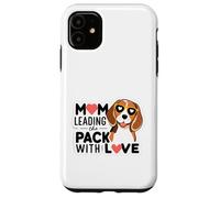 Dog Mom Leading the Pack with Love Beagle Pup Case for iPhone 11